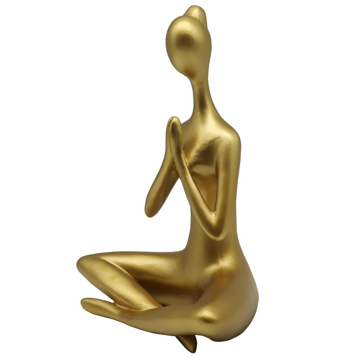 JUST HOME COLLECTION - Figura yoga dorada 25,8 cm