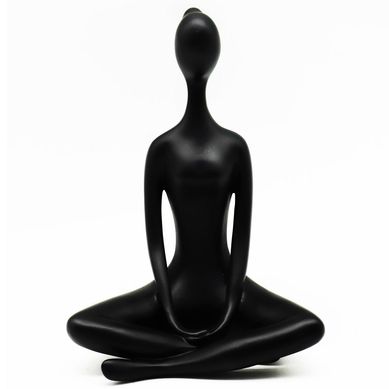 Figura yoga manos abajo negro 24,8 cm
