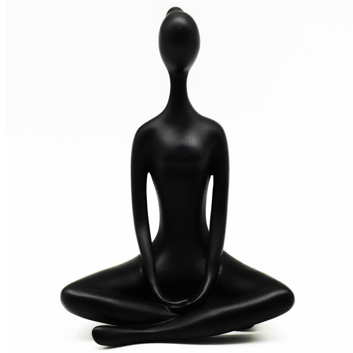 JUST HOME COLLECTION - Figura yoga manos abajo negro 24,8 cm