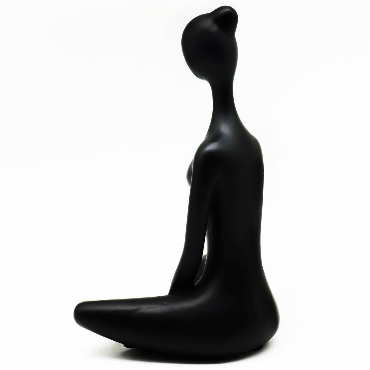 JUST HOME COLLECTION - Figura yoga manos abajo negro 24,8 cm