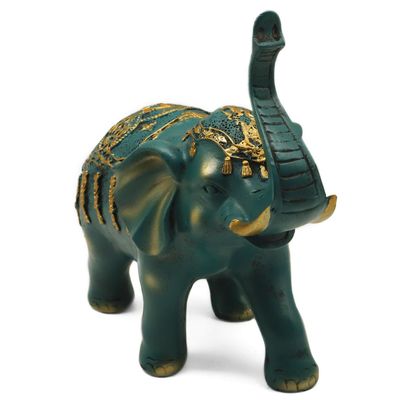 Imagen 2 del producto Figura Elefante Verde 24x21 cm
