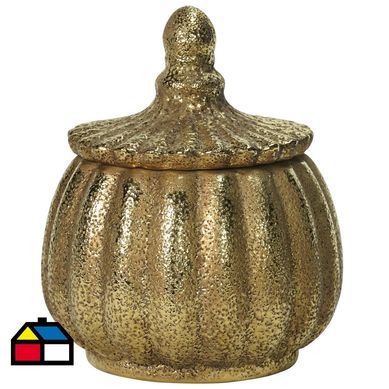 Anfora antiguo dorado 18x21 cm