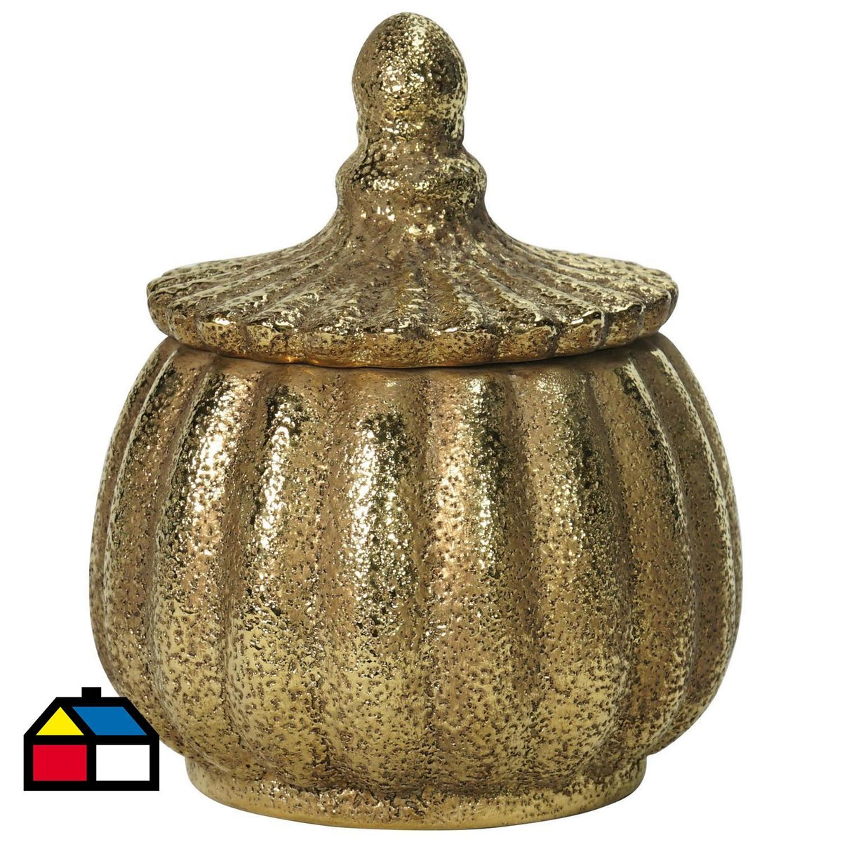 HOMY - Anfora antiguo dorado 18x21 cm