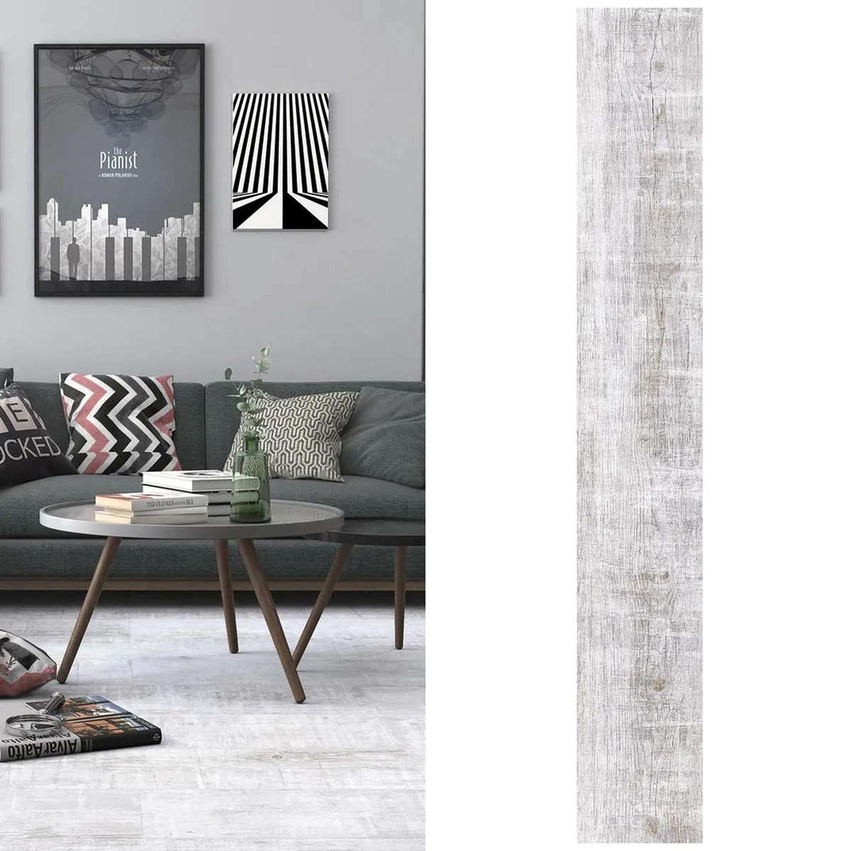 HOLZTEK - Piso Flotante 8 mm Spruce Grey Grey 1.99 m2