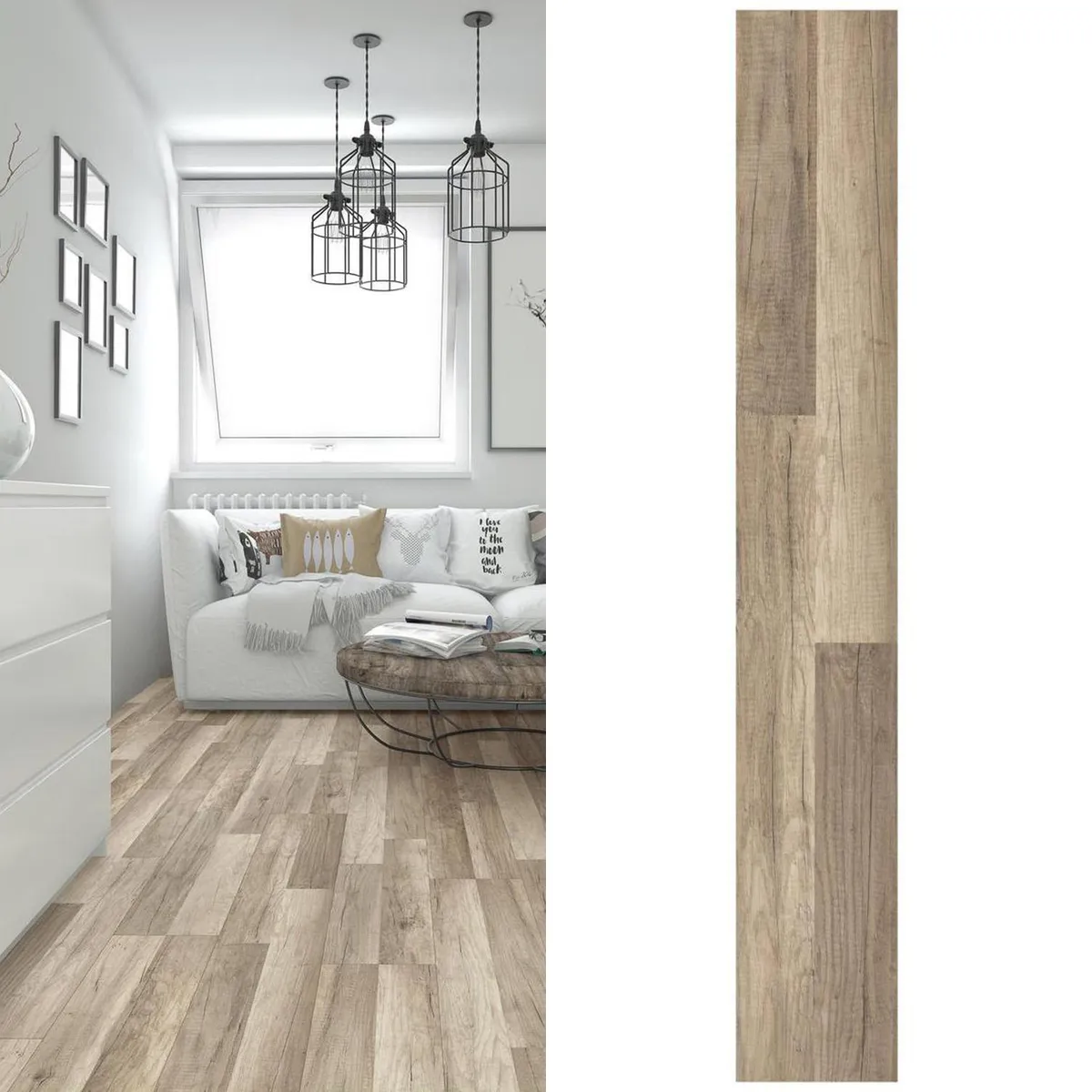 HOLZTEK - Piso Flotante 8 mm Oak Brown OAK 1.99 m2