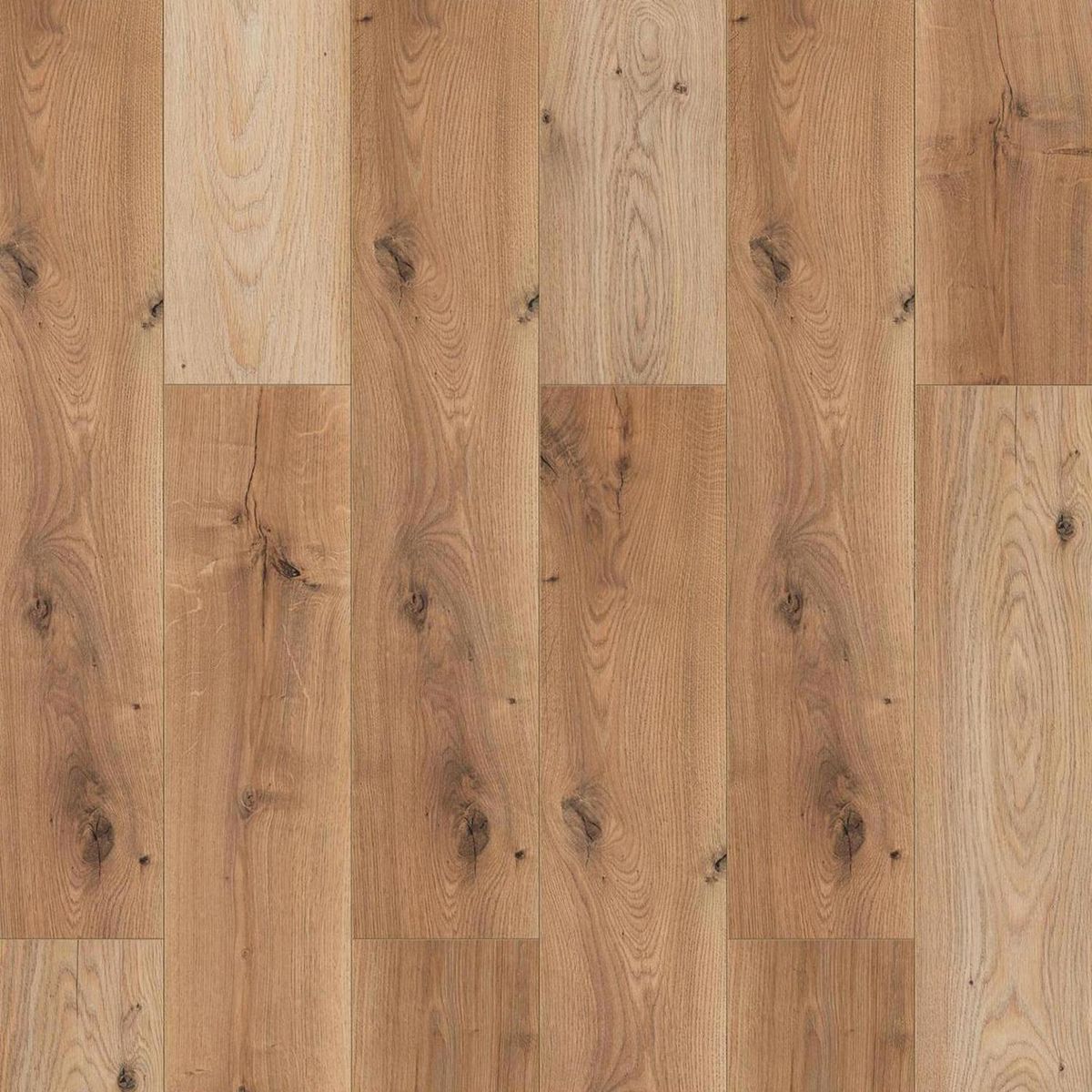 HOLZTEK - Piso Flotante 8 mm Oak Nature Mix Café 1.99 m2
