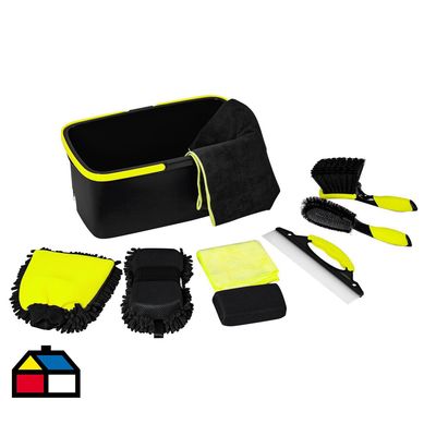 Kit de limpieza de autos 9 piezas