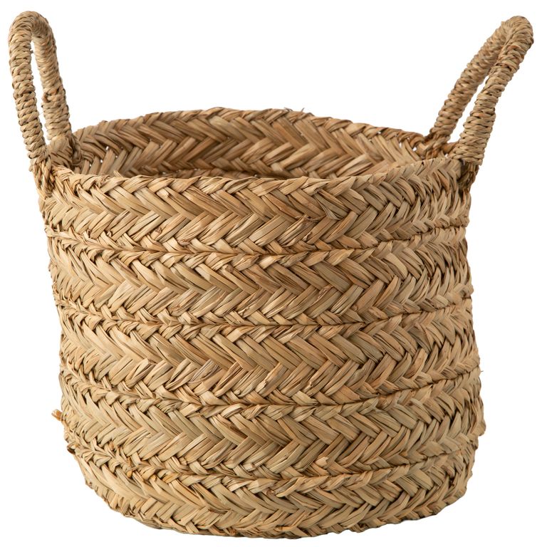 Canasto Decorativo Quilca Hierba Marina 31X21X31 Cm
