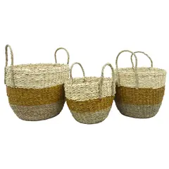 JUST HOME COLLECTION - Set 3 Canastos Mejia