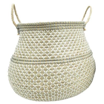 Imagen 2 del producto Canasto Decorativo Hierba Marina 50X45 Cm Boho Chic Hogar