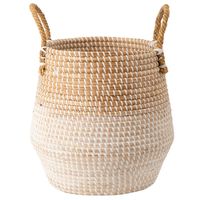 Canasto Organizador Hierba Marina 37X37 Cm Decorativo Yauca