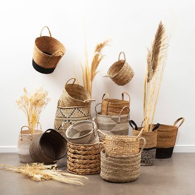 Imagen 2 del producto Canasto Decorativo Jacinto Agua 30X30Cm Boho Chic Hogar