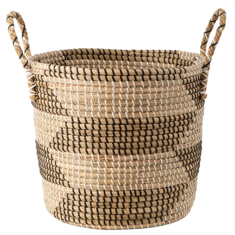 Canasto Decorativo Hierba Marina 35X30 Cm