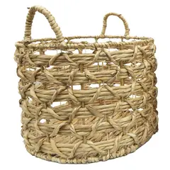 JUST HOME COLLECTION - Canasto Decorativo Tanaca Jacinto Agua 42X42X31 Cm