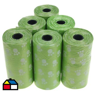 Set 6 rollos 20 bolsas de basura