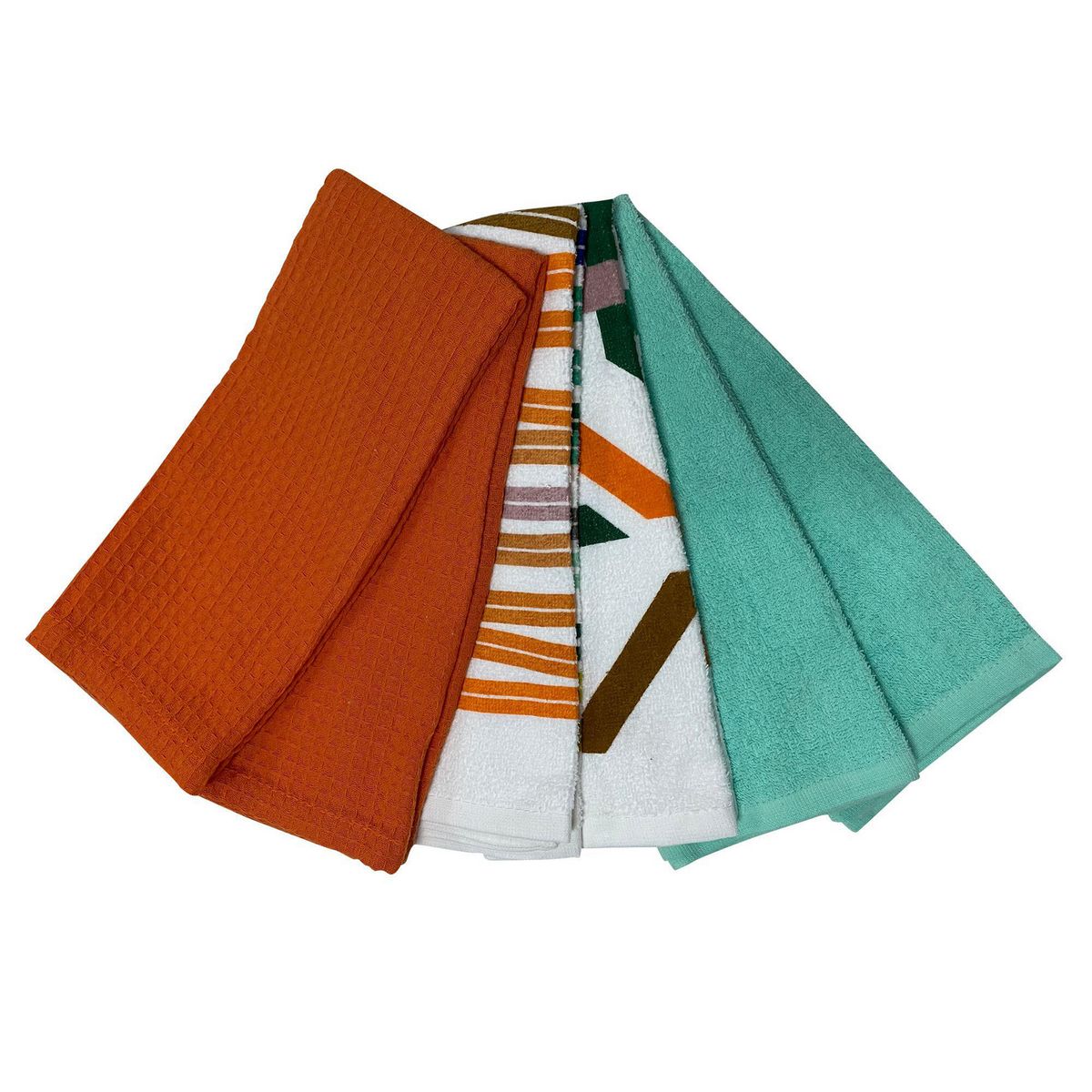 CASA BONITA - Set 6 paños de cocina algodón