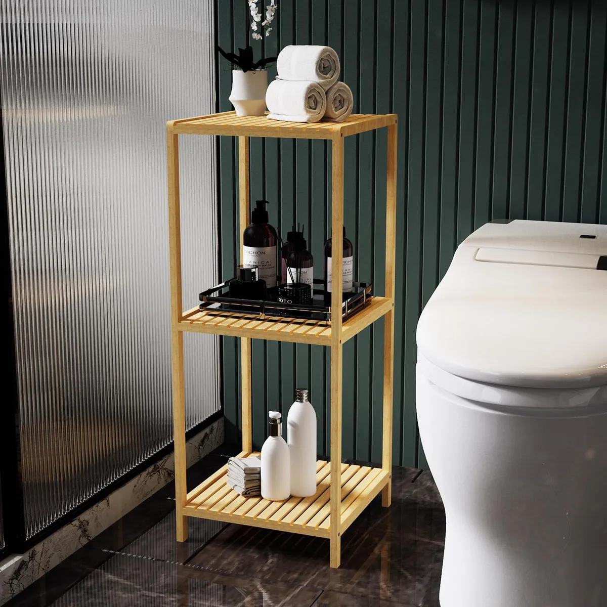 JUST HOME COLLECTION - Estante Madera 3 Nivel(es) 36x88x36 cm Natural