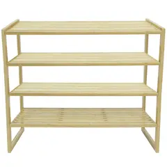 JUST HOME COLLECTION - Zapatera Bambú 4 Nivel(es) 71x59x28 cm Natural