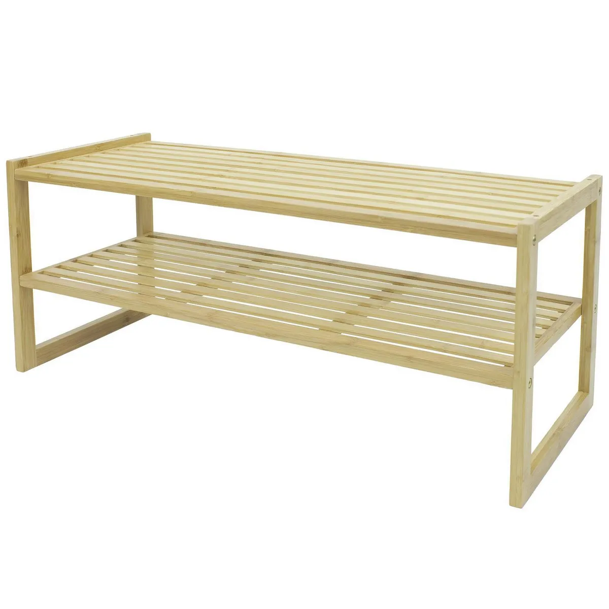 JUST HOME COLLECTION - Zapatera Bambú 2 Nivel(es) 71x29.5x280 cm Natural