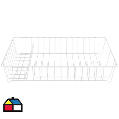 Secaplato blanco 43x35x8 cm.
