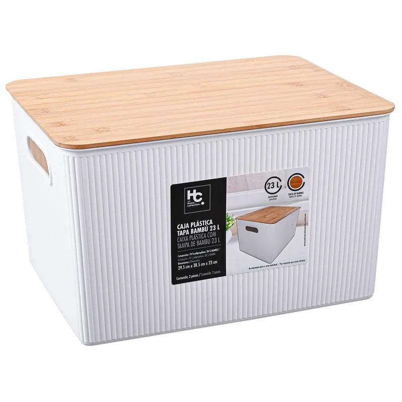 Bambú Cajas Grandes Almacenaje Ikea Storage Cestas De Plastico