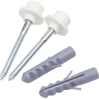 Pernos Anclaje Metálicos Para Wc Incluye Tarugos Y Arandelas