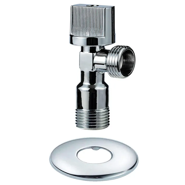 Llave Angular Metálica 1/ 2 Pulgada Para Conexión De Agua