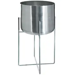 JUST HOME COLLECTION - Macetero con Patas de Metal 22x45 Gris