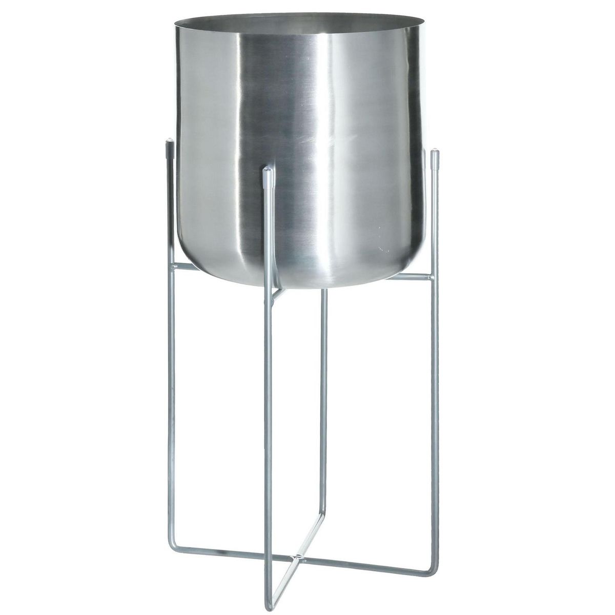 JUST HOME COLLECTION - Macetero con Patas de Metal 22x45 cm Gris