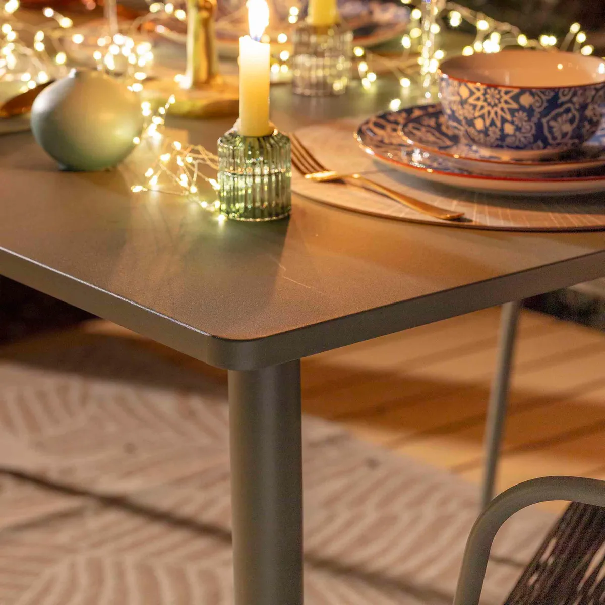 JUST HOME COLLECTION - Portavela vidrio 6 cm colores surtidos