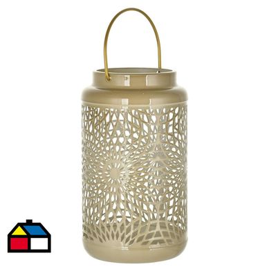 Portavela metal 21 cm smoke