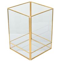 Farol Metálico Decorativo Para Vela 10X10X15 Cm