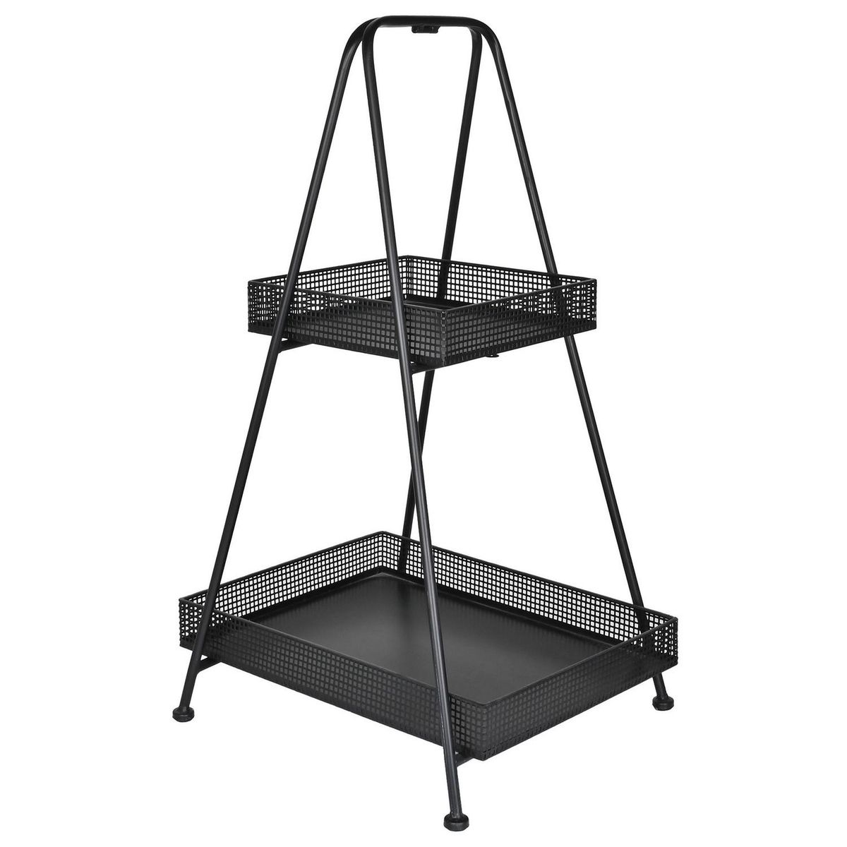 JUST HOME COLLECTION - Portamacetero 2 niveles 69 cm Negro