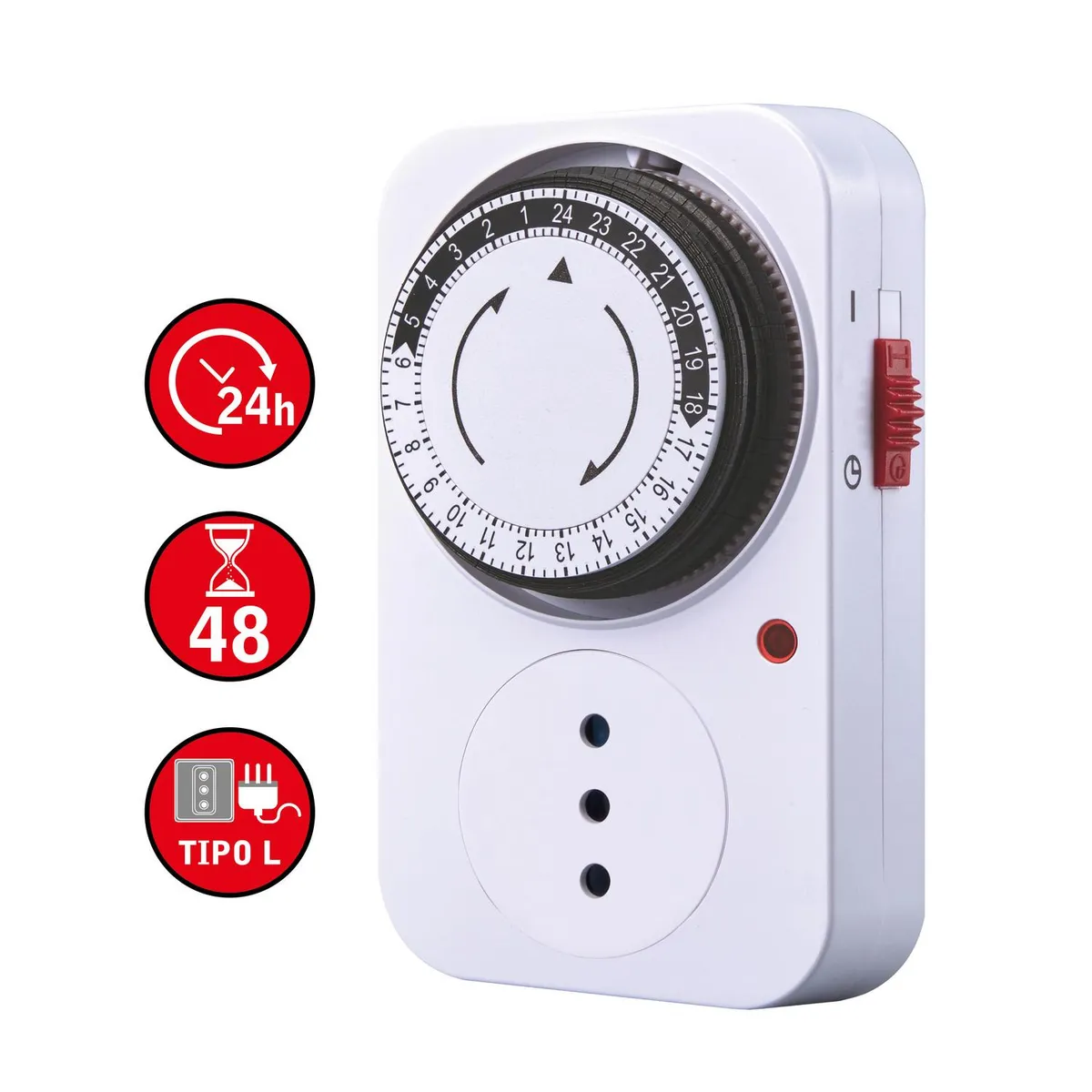 HALUX - Timer mecánico 24 hr