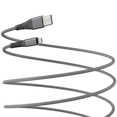 Cable USB a micro 3 metros grafito