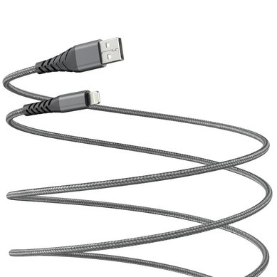 Cable USB a lightning 3 metros grafito