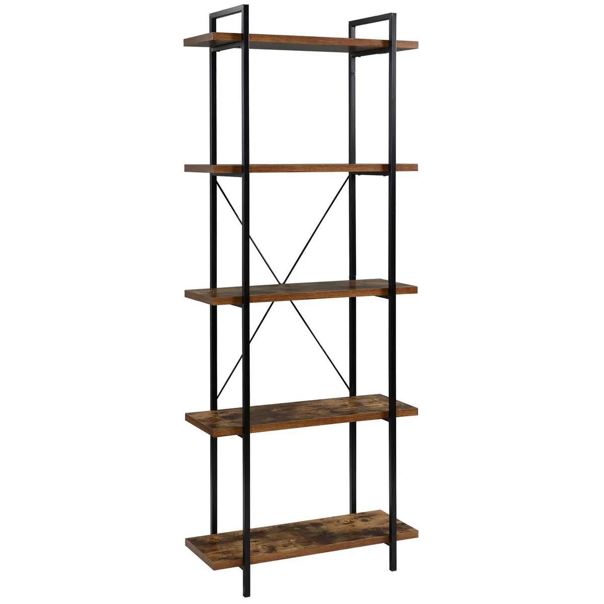 JUST HOME COLLECTION - Estante Darren Madera 5 Nivel(es) 80x200x32 cm Café