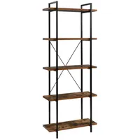 Estante Darren Madera 5 Nivel(es) 80x200x32 cm Café