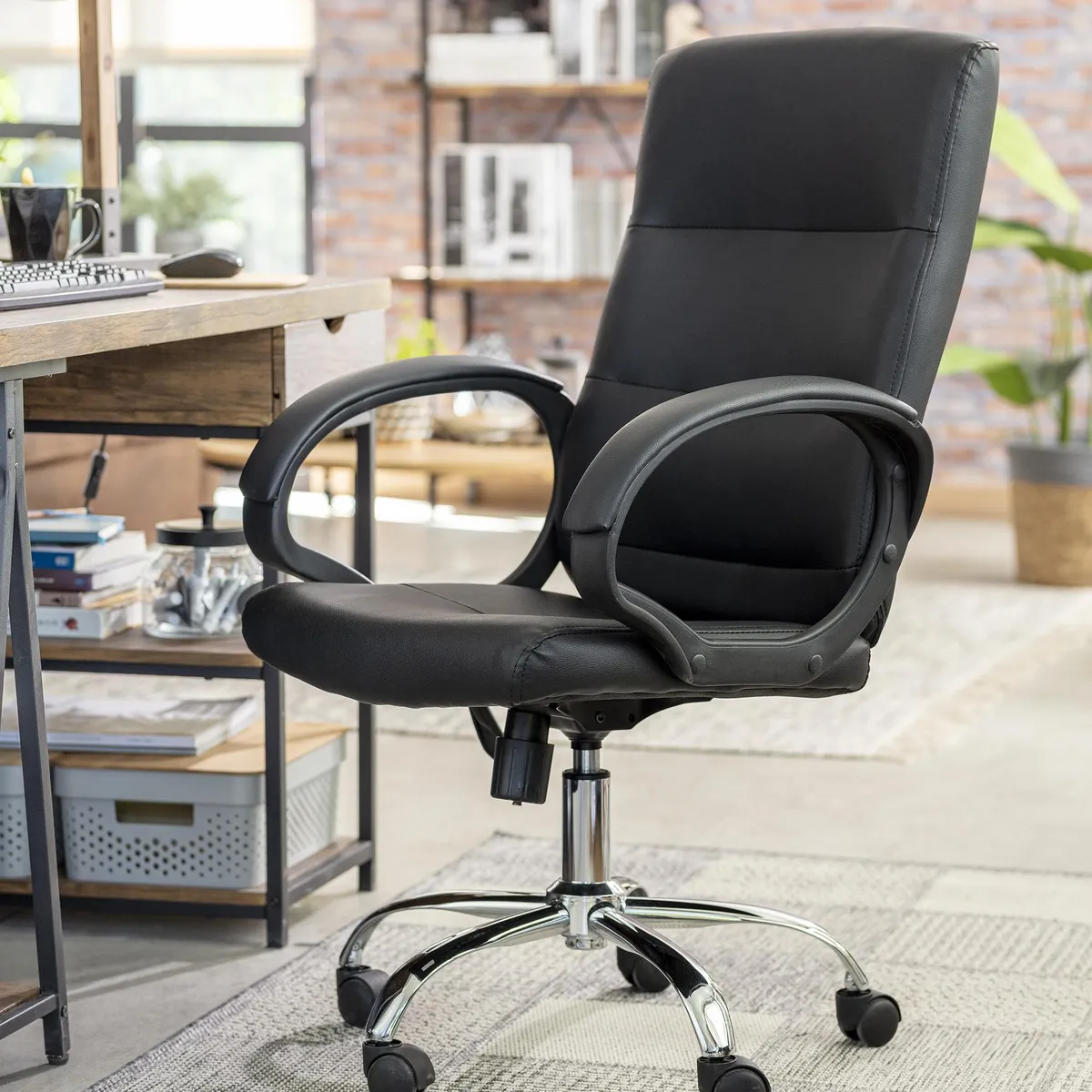 JUST HOME COLLECTION - Silla Escritorio Ejecutiva Michellin2 Negro