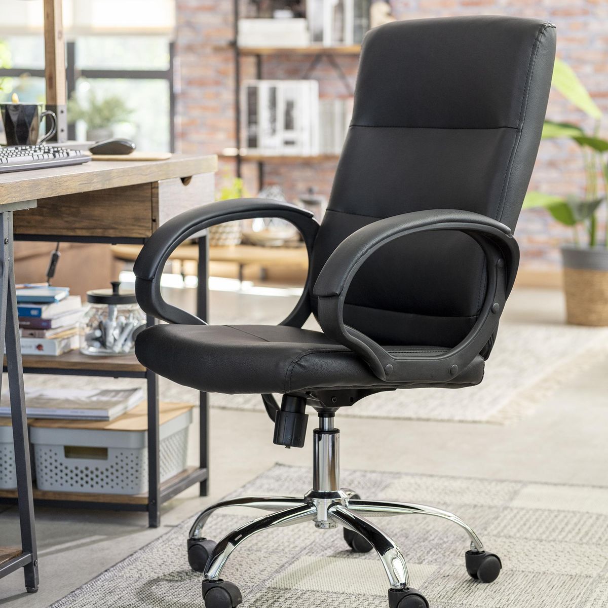 JUST HOME COLLECTION - Silla Escritorio Ejecutiva Michellin2 Negro