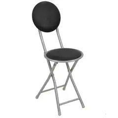 CASA BONITA - Silla Plegable Negro 75.5x30x45 cm