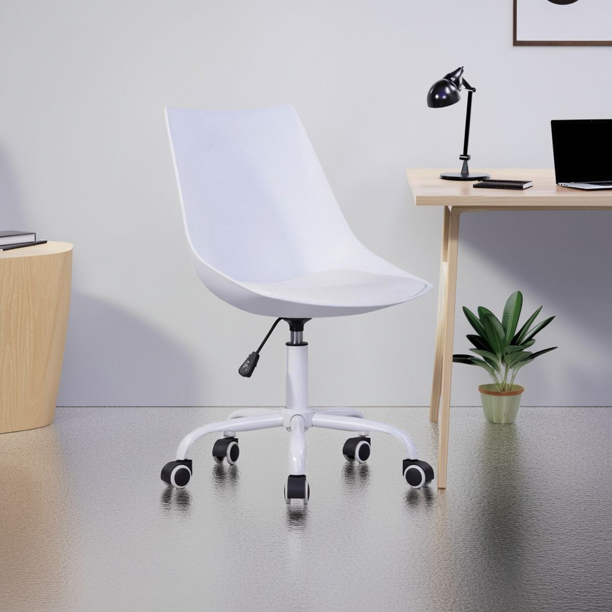 JUST HOME COLLECTION - Silla Escritorio Moorish Blanca