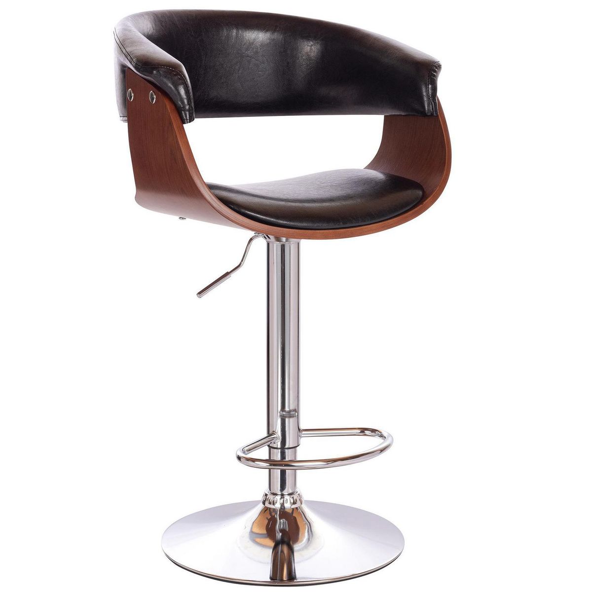 JUST HOME COLLECTION - Silla Bar Toledo Negro 108x56x48 cm