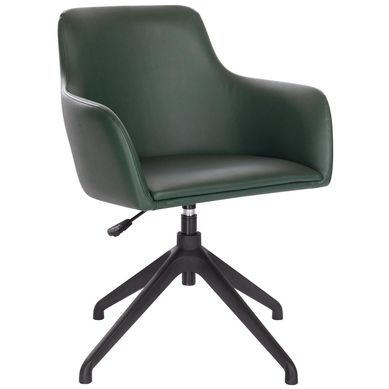 Silla fija PU verde.