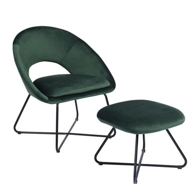 Silln + ottoman verde