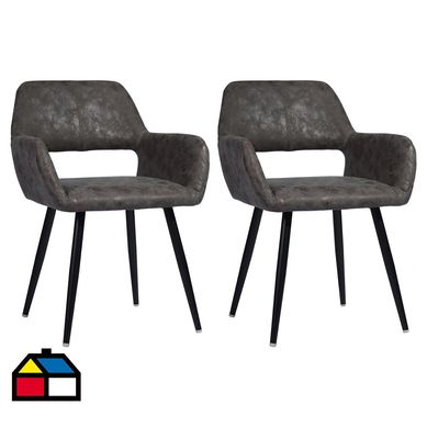 Set de 2 pisos gris Gris