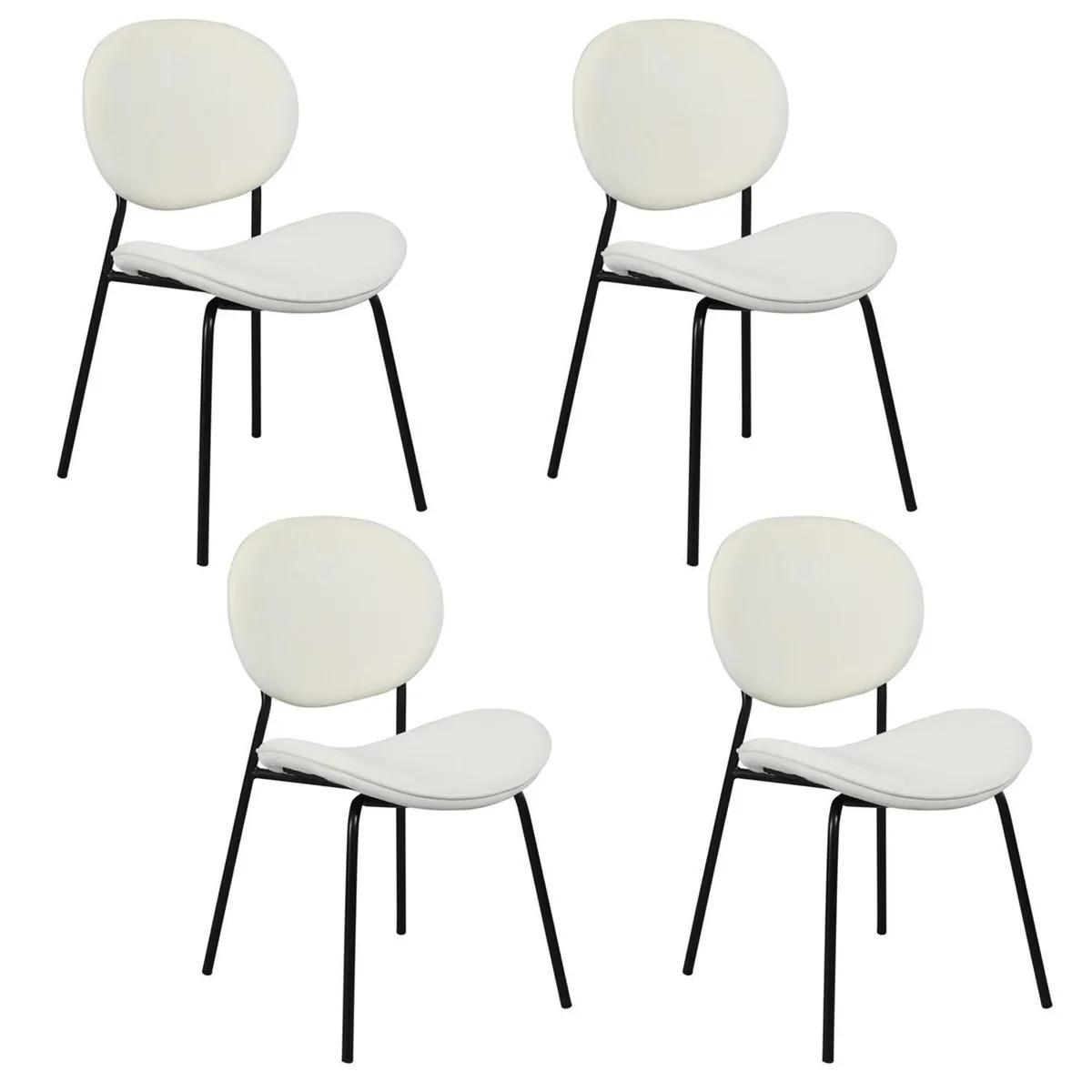 GENERICO - Set 4 Sillas Darida Beige 55x54x86 cm