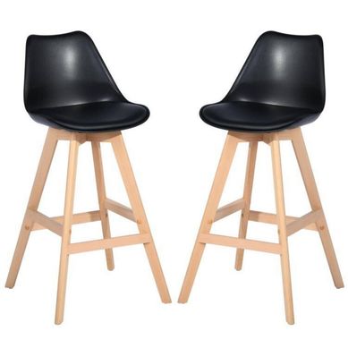 Set de 2 sillas negras