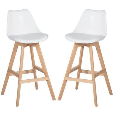 Set de 2 sillas blancas