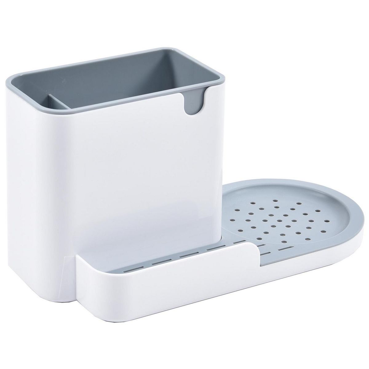 JUST HOME COLLECTION - Organizador 12x26x14.6 cm Blanco/gris